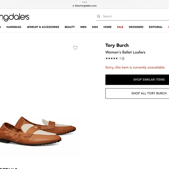 NWOT: Tory Burch - Ballet Loafers (Sheep Plume-Napa) women’s in size 8.5 - Picture 4 of 4